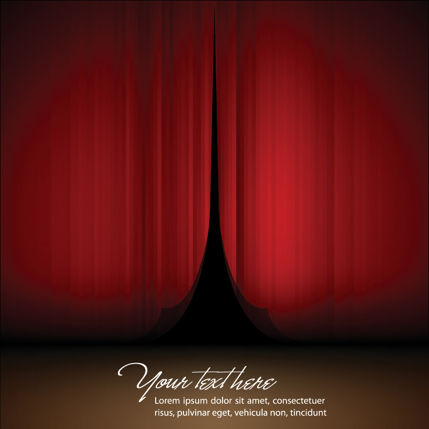 free vector Vector beautiful curtains